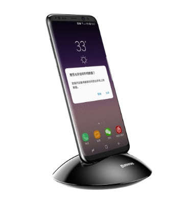 BASEUS DESKTOP PHONE CHARGING DOCK STATION USB-C SILVER
