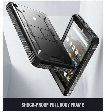 AMAZON FIRE 7" TABLET (2019) FULL BODY RUGGED PROTECTIVE CASE BLACK | POETIC