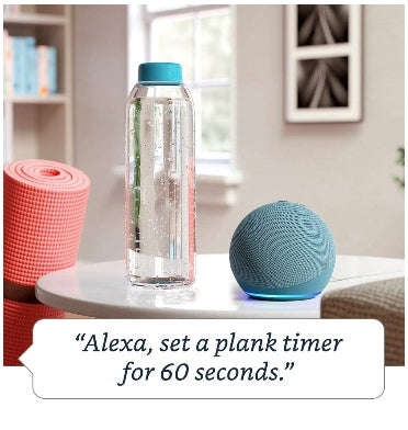 AMAZON ECHO DOT WITH CLOCK (2020) GLACIER WHITE