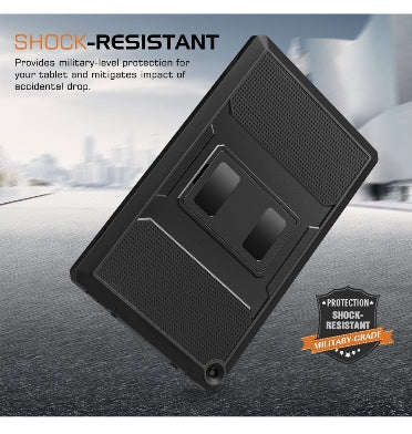 AMAZON FIRE HD 10" TABLET (2019) FULL BODY RUGGED PROTECTIVE CASE BLACK | MOKO