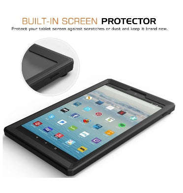 AMAZON FIRE HD 10" TABLET (2019) FULL BODY RUGGED PROTECTIVE CASE BLACK | MOKO