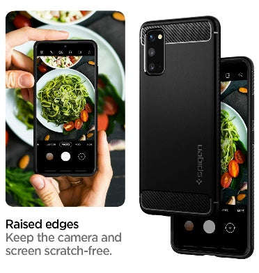 SAMSUNG GALAXY S20 PREMIUM RUGGED CASE BLACK | SPIGEN