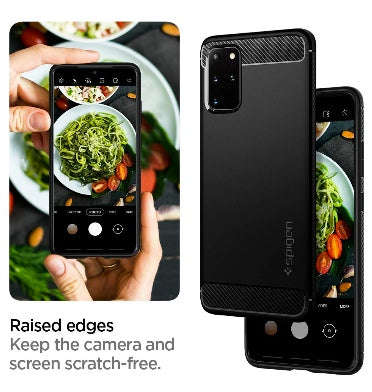 SAMSUNG GALAXY S20+ PREMIUM RUGGED CASE BLACK | SPIGEN