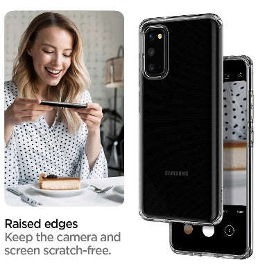 SAMSUNG GALAXY S20 PREMIUM SLIM LIQUID CRYSTAL CASE CLEAR | SPIGEN
