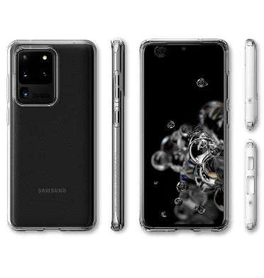 SAMSUNG GALAXY S20 ULTRA PREMIUM SLIM LIQUID CRYSTAL CASE CLEAR | SPIGEN