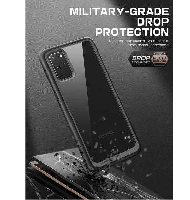 SAMSUNG GALAXY S20+ PREMIUM HYBRID CASE BLACK/CLEAR | SUPCASE