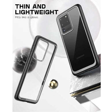 SAMSUNG GALAXY S20 ULTRA PREMIUM HYBRID CASE BLACK/CLEAR | SUPCASE