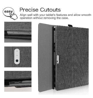 MICROSOFT SURFACE PRO BUSINESS STAND/FOLIO COVER DENIM CHARCOAL | FINTIE
