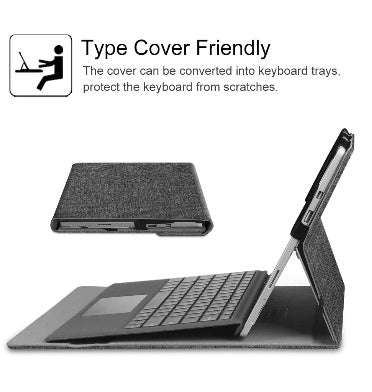 MICROSOFT SURFACE PRO BUSINESS STAND/FOLIO COVER DENIM CHARCOAL | FINTIE