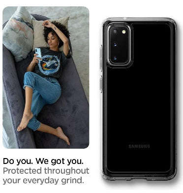 SAMSUNG GALAXY S20 PREMIUM ULTRA HYBRID CRYSTAL CASE CLEAR | SPIGEN