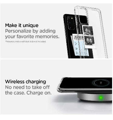 SAMSUNG GALAXY S20 PREMIUM ULTRA HYBRID CRYSTAL CASE CLEAR | SPIGEN