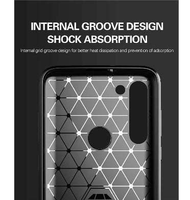 MOTO G8 POWER ULTRA SLIM BRUSHED CARBON FIBRE DESIGN TPU CASE BLACK