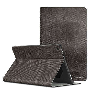 AMAZON FIRE HD 10" TABLET (2019) SLIM STAND/FOLIO COVER SLATE COFFEE | MOKO