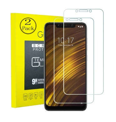 XIAOMI POCOPHONE F1 PREMIUM TEMPERED GLASS SCREEN PROTECTOR 2PK