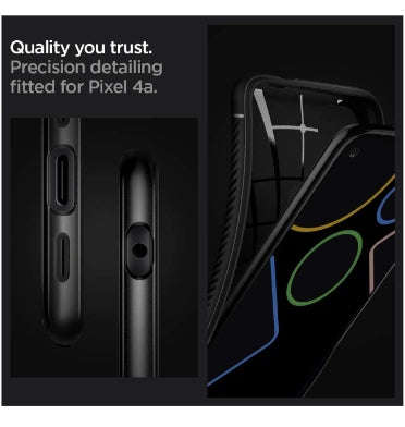 GOOGLE PIXEL 4A PREMIUM RUGGED ARMOR CASE BLACK | SPIGEN