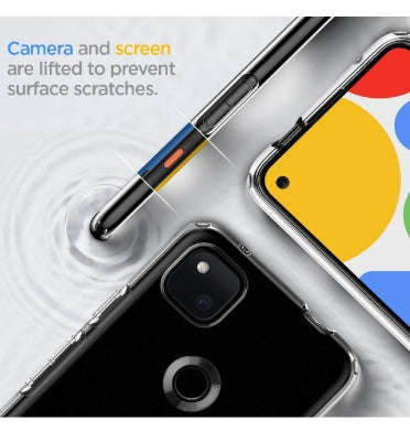 GOOGLE PIXEL 4A PREMIUM SLIM LIQUID CRYSTAL CASE CLEAR | SPIGEN