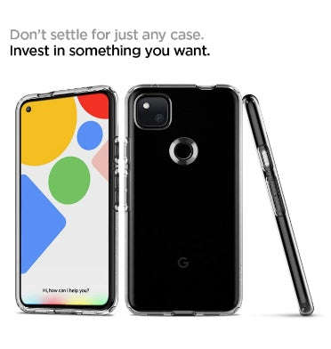 GOOGLE PIXEL 4A PREMIUM SLIM LIQUID CRYSTAL CASE CLEAR | SPIGEN