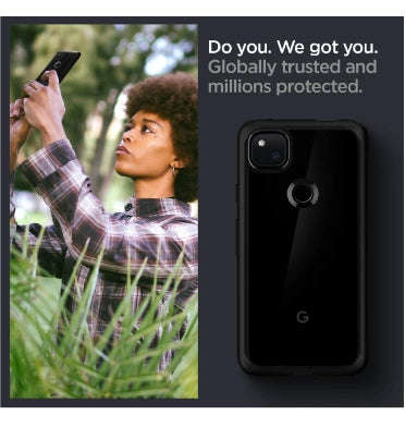 GOOGLE PIXEL 4A PREMIUM SLIM ULTRA HYBRID CASE MATTE BLACK | SPIGEN