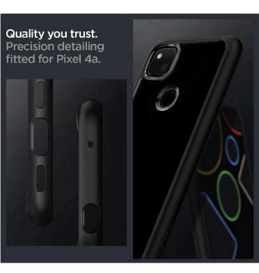GOOGLE PIXEL 4A PREMIUM SLIM ULTRA HYBRID CASE MATTE BLACK | SPIGEN