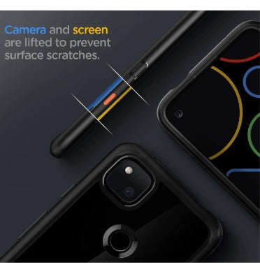 GOOGLE PIXEL 4A PREMIUM SLIM ULTRA HYBRID CASE MATTE BLACK | SPIGEN