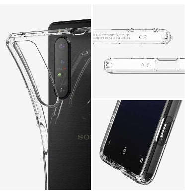 SONY XPERIA 1ii (2020) PREMIUM SLIM LIQUID CRYSTAL CASE CLEAR | SPIGEN