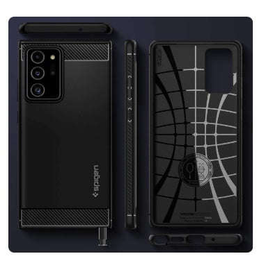 SAMSUNG GALAXY NOTE 20 PREMIUM RUGGED CASE BLACK | SPIGEN