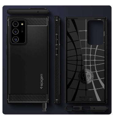 SAMSUNG GALAXY NOTE 20 ULTRA PREMIUM RUGGED CASE BLACK | SPIGEN