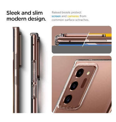 SAMSUNG GALAXY NOTE 20 ULTRA PREMIUM SLIM LIQUID CRYSTAL CASE CLEAR | SPIGEN