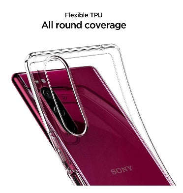 SONY XPERIA 5 (2019) PREMIUM SLIM LIQUID CRYSTAL CASE CLEAR | SPIGEN