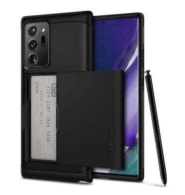 SAMSUNG GALAXY NOTE 20 ULTRA PREMIUM SLIM ARMOR CARD CASE BLACK | SPIGEN