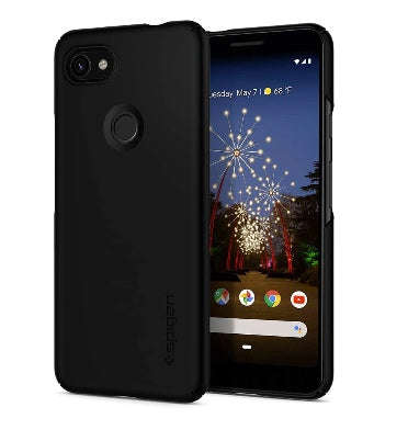 GOOGLE PIXEL 3A XL PREMIUM SLIM THIN FIT CASE BLACK | SPIGEN