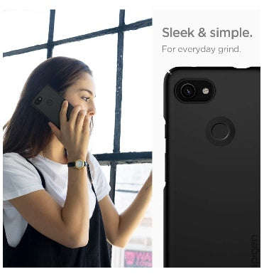 GOOGLE PIXEL 3A XL PREMIUM SLIM THIN FIT CASE BLACK | SPIGEN