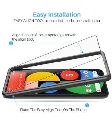 GOOGLE PIXEL 5 PREMIUM TEMPERED GLASS SCREEN AND CAMERA LENS PROTECTOR 9H 6PK | LK