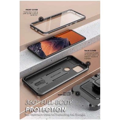 GOOGLE PIXEL 5 FULL BODY RUGGED PROTECTIVE CASE BLACK | SUPCASE