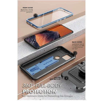GOOGLE PIXEL 5 FULL BODY RUGGED PROTECTIVE CASE SLATE BLUE | SUPCASE