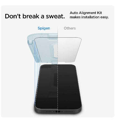 IPHONE 12 PRO GLAS.TR EZ FIT PREMIUM TEMPERED GLASS SCREEN PROTECTOR 2PK | SPIGEN