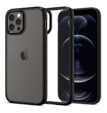 IPHONE 12 PRO MAX PREMIUM SLIM ULTRA HYBRID CASE MATTE BLACK/CLEAR | SPIGEN