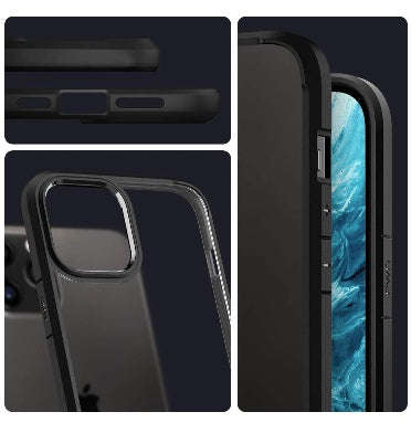 IPHONE 12 MINI PREMIUM SLIM ULTRA HYBRID CASE MATTE BLACK/CLEAR | SPIGEN