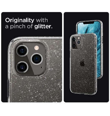 IPHONE 12 PRO MAX PREMIUM SLIM LIQUID CRYSTAL GLITTER CASE CLEAR | SPIGEN