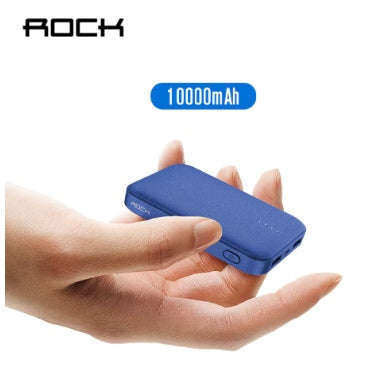 ROCK MINI 10000mAh DUAL USB POWERBANK BLUE