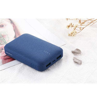 ROCK MINI 10000mAh DUAL USB POWERBANK BLUE