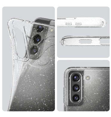 SAMSUNG GALAXY S21 PREMIUM SLIM LIQUID CRYSTAL GLITTER CASE CLEAR | SPIGEN