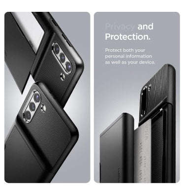 SAMSUNG GALAXY S21+ PREMIUM SLIM ARMOR CARD CASE BLACK | SPIGEN