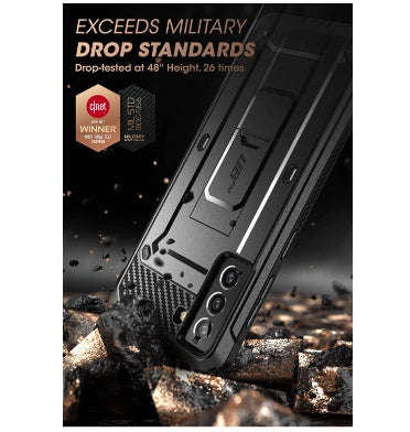 SAMSUNG GALAXY S21+ FULL BODY RUGGED PROTECTIVE CASE BLACK | SUPCASE