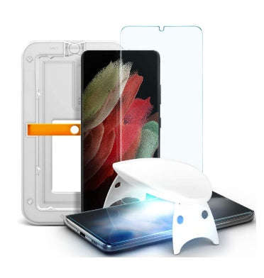 SAMSUNG GALAXY S21 ULTRA GLAS.TR PREMIUM TEMPERED GLASS SCREEN PROTECTOR | SPIGEN
