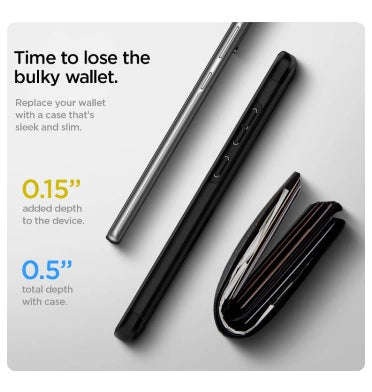 SAMSUNG GALAXY NOTE 20 PREMIUM SLIM ARMOR CARD CASE BLACK | SPIGEN