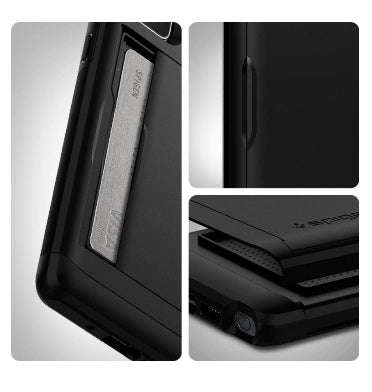 SAMSUNG GALAXY NOTE 20 PREMIUM SLIM ARMOR CARD CASE BLACK | SPIGEN
