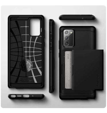 SAMSUNG GALAXY NOTE 20 PREMIUM SLIM ARMOR CARD CASE BLACK | SPIGEN