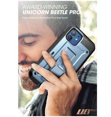 IPHONE 12 PRO FULL BODY RUGGED PROTECTIVE CASE WITH SCREEN PROTECTOR CERULEAN | SUPCASE