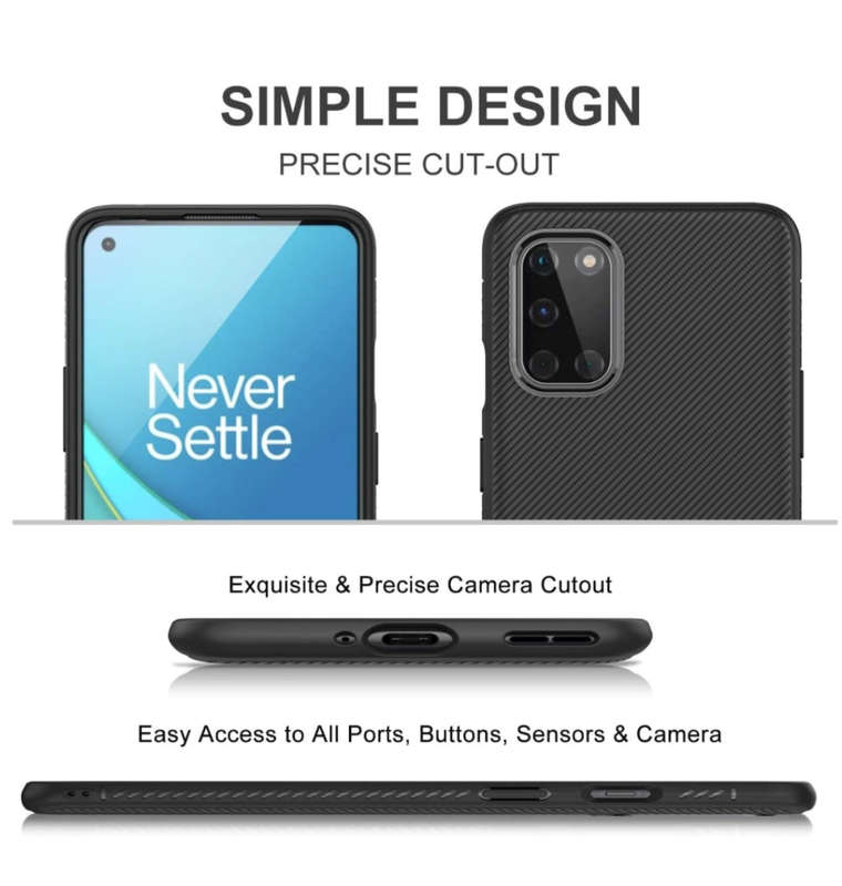 ONEPLUS 8T PREMIUM SLIM TPU CASE BLACK